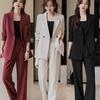 Women's 2025 Formal & Casual Suit Set with Padded Jacket for Spring-Autumn