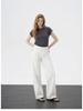 JOCORBEI French Style White High-Waisted Wide-Leg Women's Jeans - 2026 Spring Collection