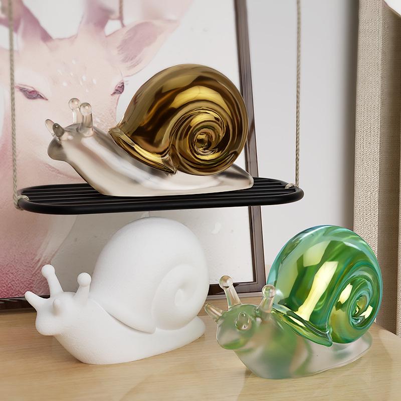 Ornement de bureau Escargot Cristal Coquelicot Moule en Silicone 3D