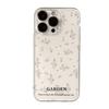 Fresh English Purple floral iPhone17Promax mobile phone case for Apple 16promax space case 15