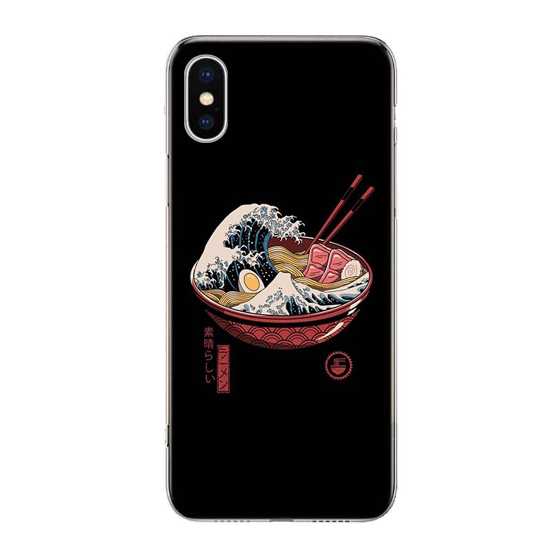 

Чехол для телефона Волна Рамена Япония для iPhone 11 12 13 Mini 14 15 Plus 16 Pro Max 17 Air 7 8 + SE Художественный Индивидуальный Fundas 11 iPhone 16 Pro Max