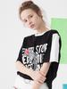 B ABLE TWO Never Graphic T-Shirts (Black)
