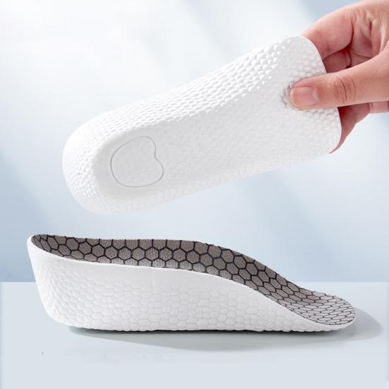 Inner Heightening Insole 2-4cm Lift Pads Soft Cushioned & Breathable with Odor Control, Non-Slip Design 3/4 Length Invisible Lift Pads for Sneakers &