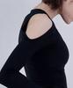 Debiweeo Lucy Shoulder Hole T-Shirt Devi-T0144-Black