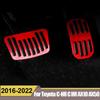 Aluminum Car Accelerator Footrest Pedals Plate Brake Pedal Cover For Toyota C-HR CHR AX10 AX50 2016-  2022 Accessories