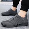 Men's Sports Spring New Polyurethane Lightweight Casual Single Shoe Solid Color Versatile Mesh Breathable Sports Shoes Sneakers