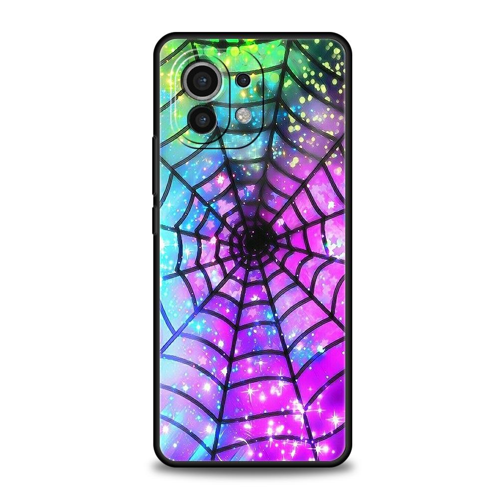 Spider Web Phone Case Cover for Xiaomi Mi 17 Pro Max 15 14 13 12 11 Ultra 15T 14T 13T 12T 11T Pro Lite Soft TPU Shell Fundas Bag