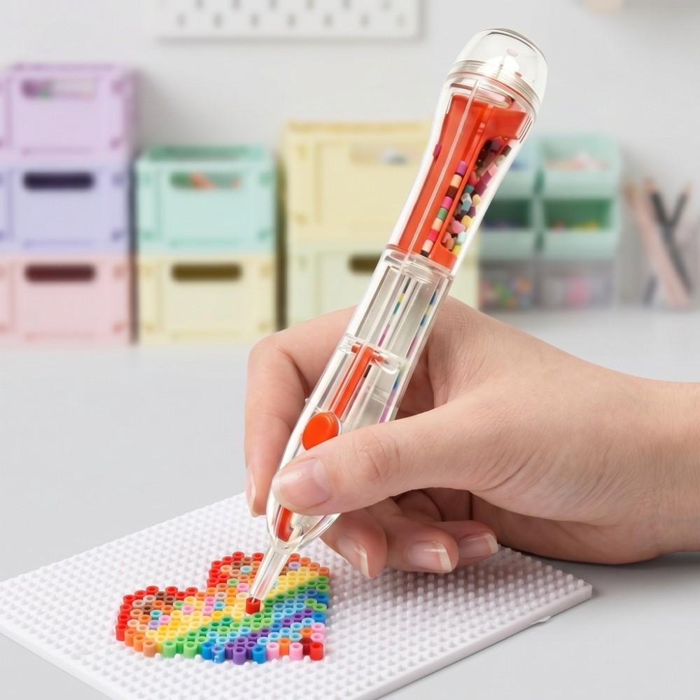 Transparent Body Automatic Fuse Bead Pen Ergonomic Grip Fuse Beads Pen Perler Beads