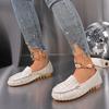 Women Loafers Driving Boat Sandals Luxury Decor Pattern Design PartFlats Slip-on Sexy Elegant Flat Comfy Casual Office