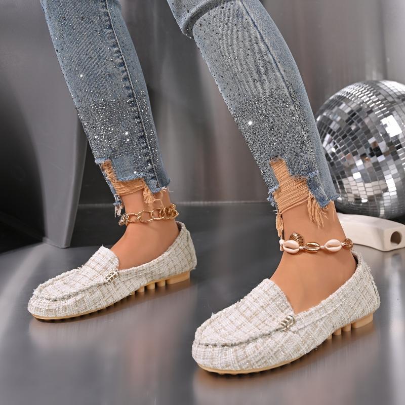 Women Loafers Driving Boat Sandals Luxury Decor Pattern Design PartFlats Slip-on Sexy Elegant Flat Comfy Casual Office