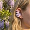 4Pcs/Set Transparent C-ring Threadless Ear Cuffs Colorful Ear Bone Clips Set Clip On Earrings  Party