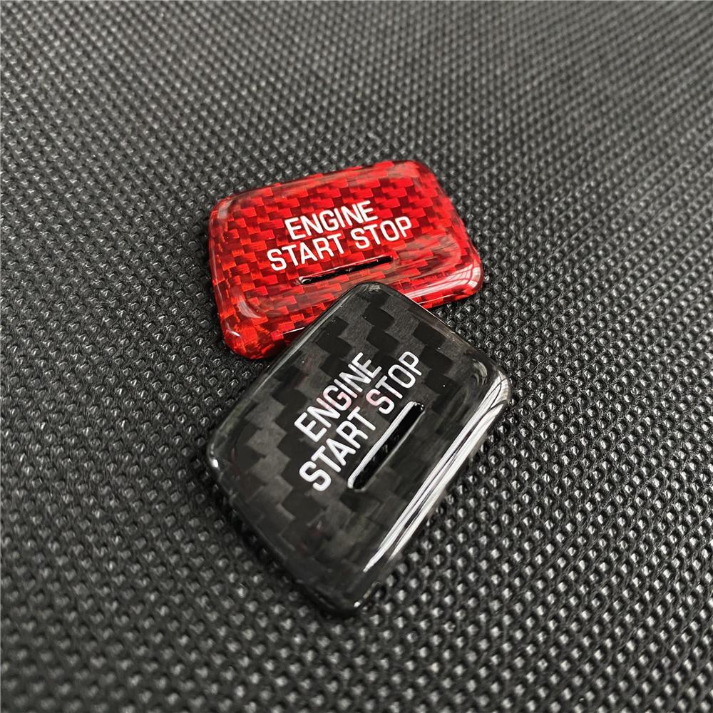 Real Carbon Fiber Start Stop Engine Button Sticker For Chevrolet Corvette C7 Stingray Z06 C7Coupe ZR1 Grand Sport