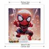 5D DIY Diamond Painting Decorative Q Version Spider-Man Full Round Drill Scenery Diamond Embroidery Cross Stitch Kits Home Decor Gift