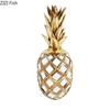 Creative Golden-plated Fruits Statue Apple/pear Ornaments Desk Decoration Resin Crafts Pineapple Sculpture Room Aesthetic Decor