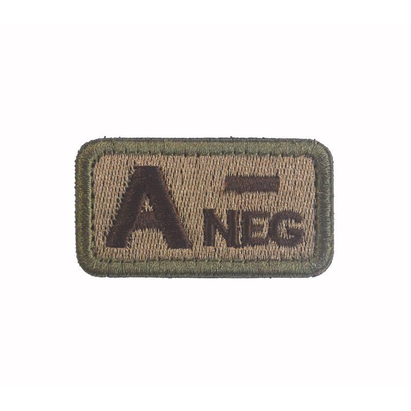 Hochwertiger gestickter Blutgruppenaufnäher Ababo+pos Taktisches Erkennungsabzeichen für Militärbegeisterte