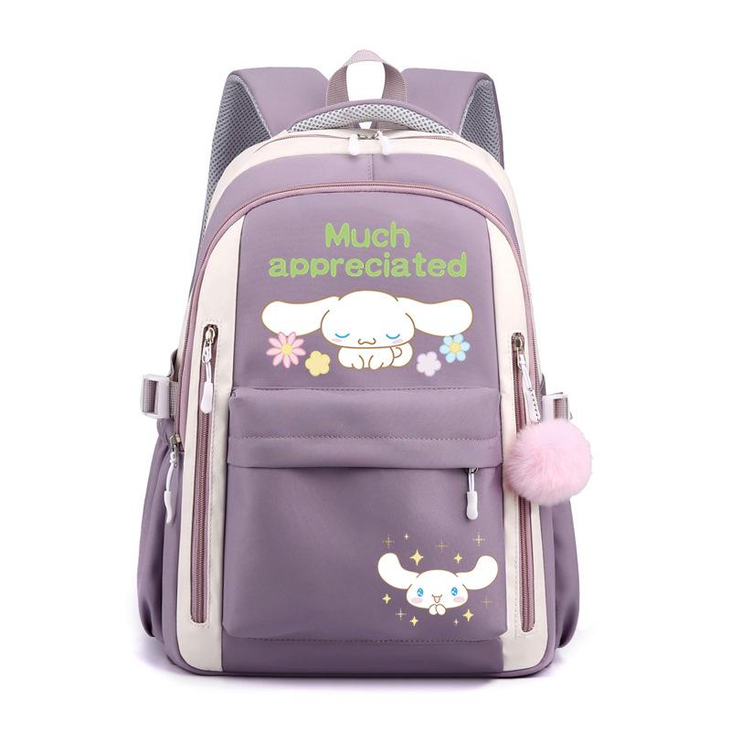 Cartoon Puppy Printed College Style Backpack Student Casual Schoolbag Large Capacity Student Schoolbag