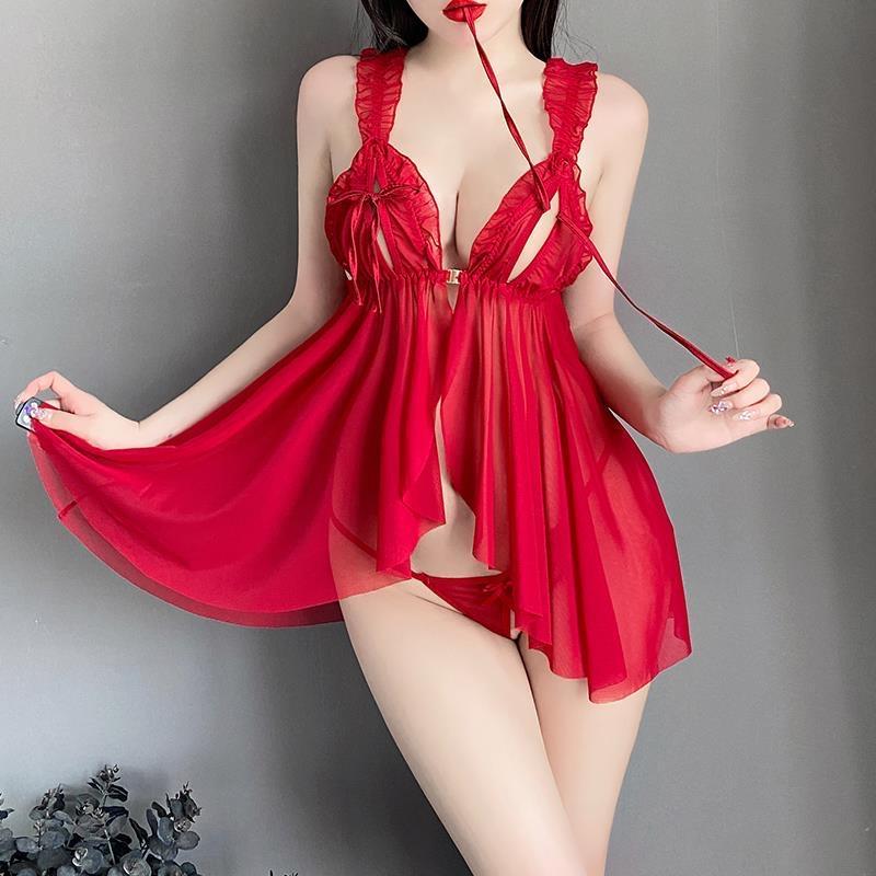 Sexy Lingerie for Women Erotic Casual Pajamas Lace Open Bra Sex Nightwear Ladies Erotic Dress Sexy Babydoll Sleepdress