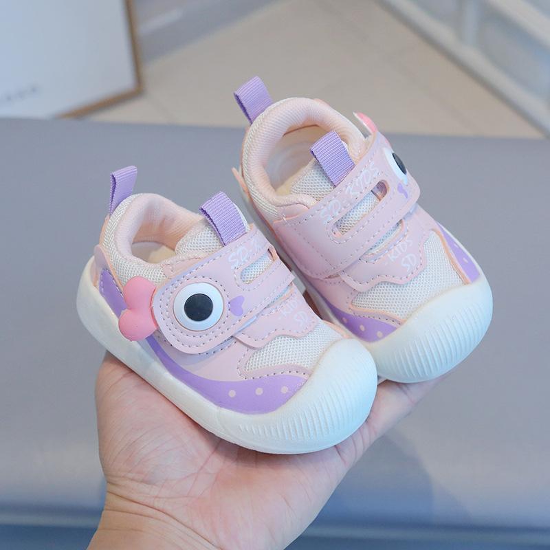 

Новая Модная Повседневная Обувь для Маленькой Девочки Милая Мультяшная Дышащая Детская Обувь Сетчатая Мягкая Подошва Простая Обувь для Мальчика Противоскользящие Универсальные Кроссовки 16insole11.5cm розовый