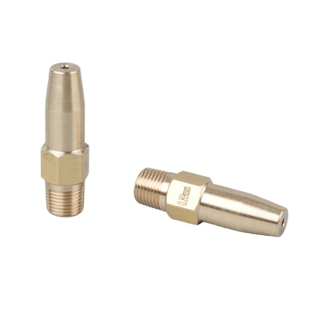 Brass Material High Pressure Cutting Nozzle Brass Water Jet Nozzle  Paper Mill Trimming