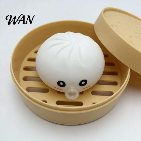 Relaxation Hand Toy 1/3/5Pcs Bubble Blowing Cartoon Dumpling Stress Relief Steamed Bun Squeeze Fidget Soft Stretchy Dough Ball Reliever