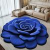 Floral Floor Mat Non-Slip Absorbent Bathroom Rug 3D Realistic Flower Pattern Floor Rug for Entrance Living Room Bathroom Kitchen