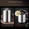 Maxcook 316 Stainless Steel Double-Layer Tea Cup with Lid and Handle for Children and Students 400ml MCB1112