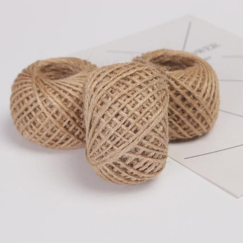 

Винтажная трехпрядная пеньковая веревка для поделок своими руками и упаковки цветов