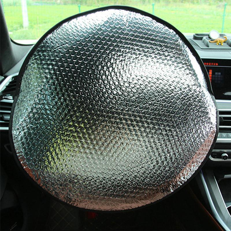 1 ks GM Potah na volant Letní sluneční clona Sluneční clona Hliníková fólie Reflexní tepelná izolace Interiér ZPG