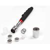 LED telescopic magnetic tool, extendable from 19cm to 80cm with LED light, magnetic telescopic tool, suitable for finding metal parts such as nuts, et