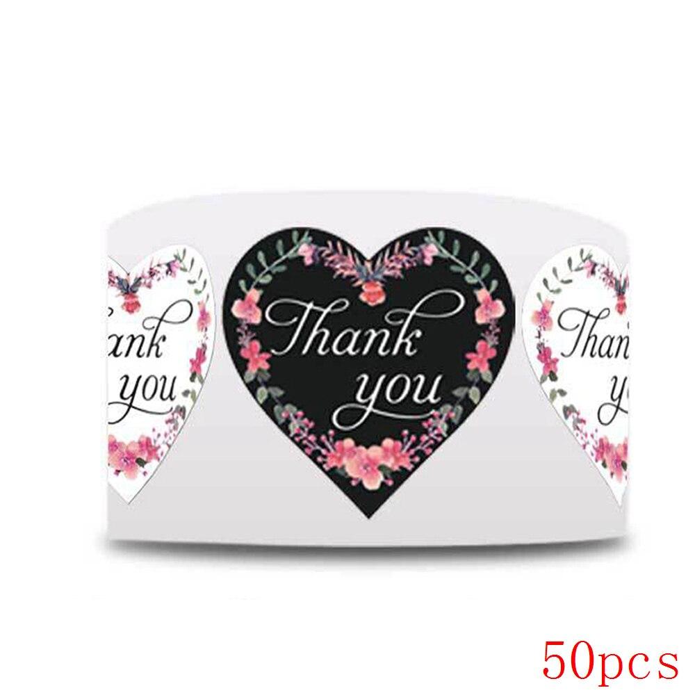 

Этикетка в форме сердца, 50-500 шт., наклейка для скрапбукинга, подарочная упаковка, печать, печать для дня рождения, свадьбы, канцелярские принадлежности, наклейка 1 дюйм