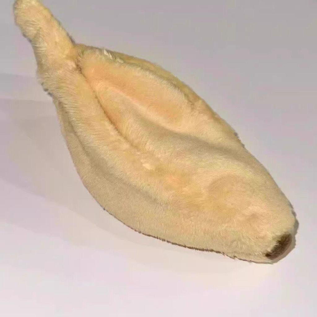 2026 Healing Flocked Monkey Plush Toy: Soft Banana Bed Cushion with Velvet Fabric
