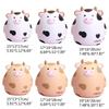 KX4B for Creative Cow Piggy Vinyl Coin Storage Jar Cartoon Animal Money Box for Home Bedroom Decoration Kids Birthday Gi