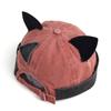 Słodki słodki koci kapelusz z uszami bez ronda Osobowość Swobodny Jednolity kolor Czapka Beanie Bawełna Oddychająca Prana Stara Czapka Beanie Unisex