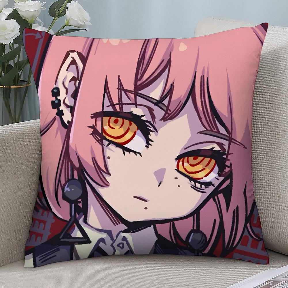 

Hot C-Chainsaw Mans Pillow Case Short Plush Pillow Covers Sofa Decorative Gift Home Double-sided Printing Cushion Cover 12x12Inch