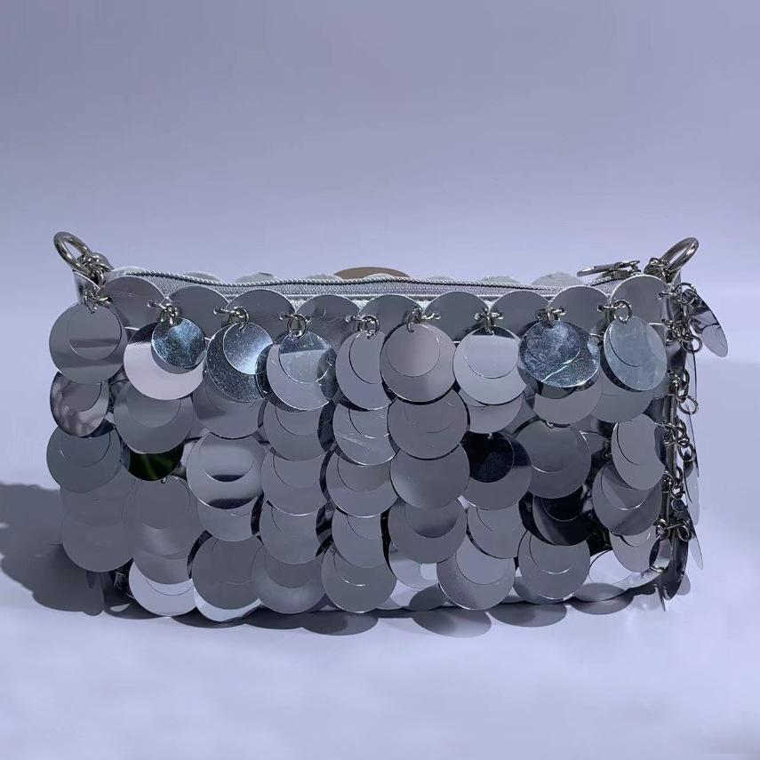 

Клатч высокого класса для женщин, Одноплечная сумка кроссбоди на цепочке, Сумка с пайетками