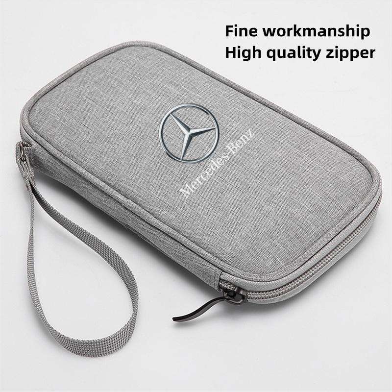 GLC GLB Waterproof Car key car driver's license Storage bag For Mercedes Benz A C E S G Class GLC CLE CLA GLB GLS W177 W205 W21