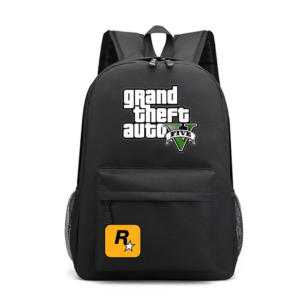 Anime Game Merchandise Grand Theft Auto Schooltas Oxford Stof Rugzak Student Rugzak