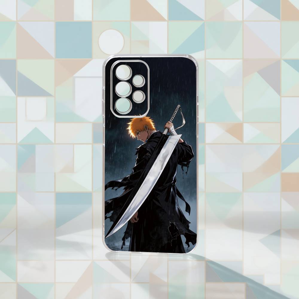 BLEACH Ichigo Kurosaki Phone Case For Samsung S25,S24,S21,S22,S23,S30,Ultra,S20,Plus,Fe Transparent Cover