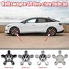 FD08-4pcs 135mm Volkswagen Car Wheel Center Cap Hub LOGO Covers Accessories For VW Golf Passat Tiguan Polo Jetta Beetle MK5 6 7 8