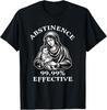Abstinenz 99,99 Prozent Wirksam Krippe Weihnachten Witz T-Shirt