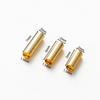 100 Stück 14K 18K Vergoldetes Messing Nudelröhrchen Zylinder Gerade Perlen 5 6 7mm Abstandshalter Lose Perlen Für DIY Armband Schmuckherstellung