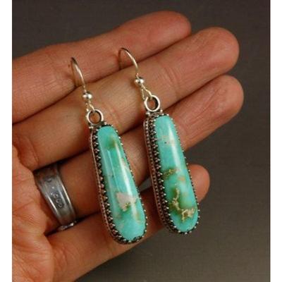 Turquoise dames oorbellen