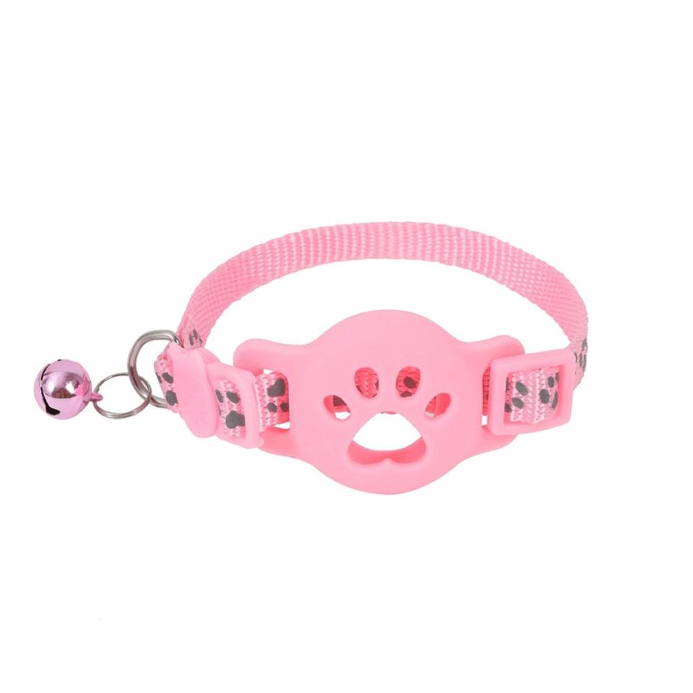 Safety Buckle Cat Collar Adjustable Reflective Strips Pet Tracking Collar Anti-Lost Waterproof For Airtag Collar For Air tag