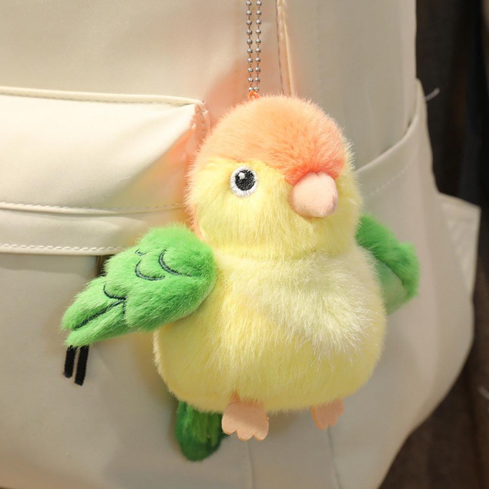 Simulation Plush Bird Keychain Cute Animal Bird Doll Pendant Birds Plush Pendant  Children Gift