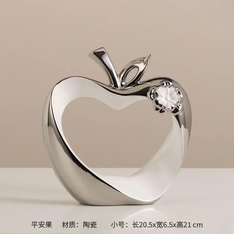 Ping An Fruit Ornaments, Light Luxury, High-end Home Furnishings, Housewarming, New Home, Foyer, Wine Cabinet, TV Cabinet, Apple
