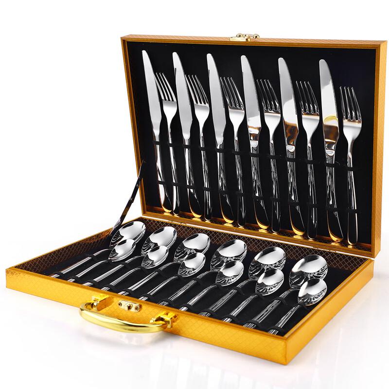 Lin Pan Home Stainless Steel 24-Piece Cutlery Set
