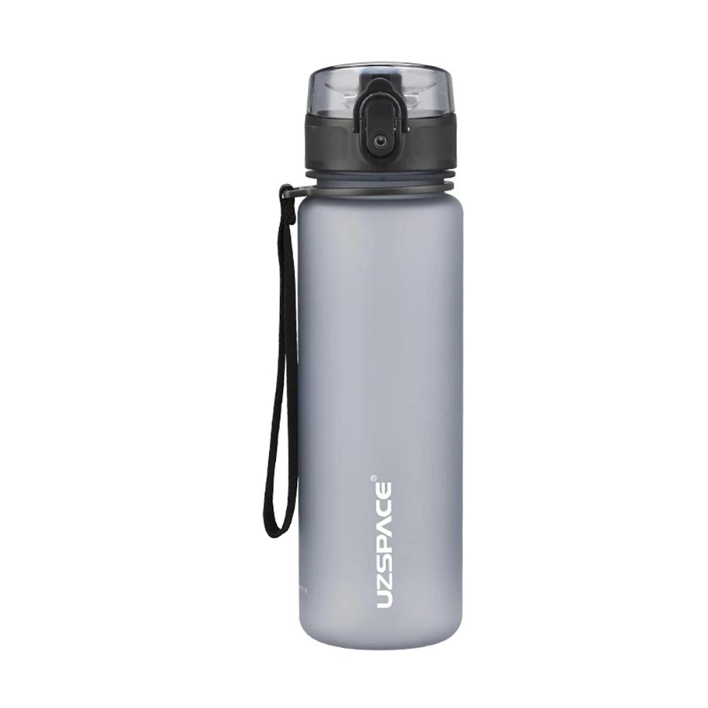 

High Quality Water Bottle 500ML 1000ML BPA Free Leak Proof Portable For Adult Children Sports Gym Eco Friendly Drink Bottles 350ML сірий