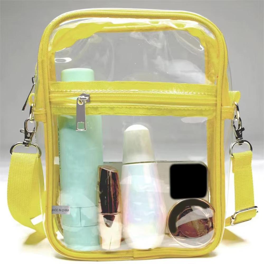 Large Capacity Crossbody Bag Waterproof Beach Tote Bag Gym Sports Bag Clear Shoulder Bag Travel