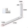 Wall Mount Shelf Supports - Pack of 8