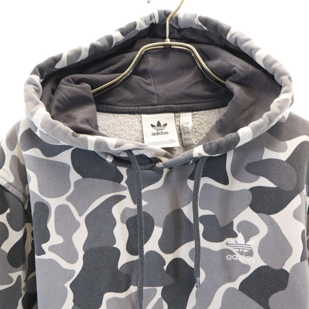 Adidas Langarm Parker M Grau Rückseite gebürstet Herren Gebraucht